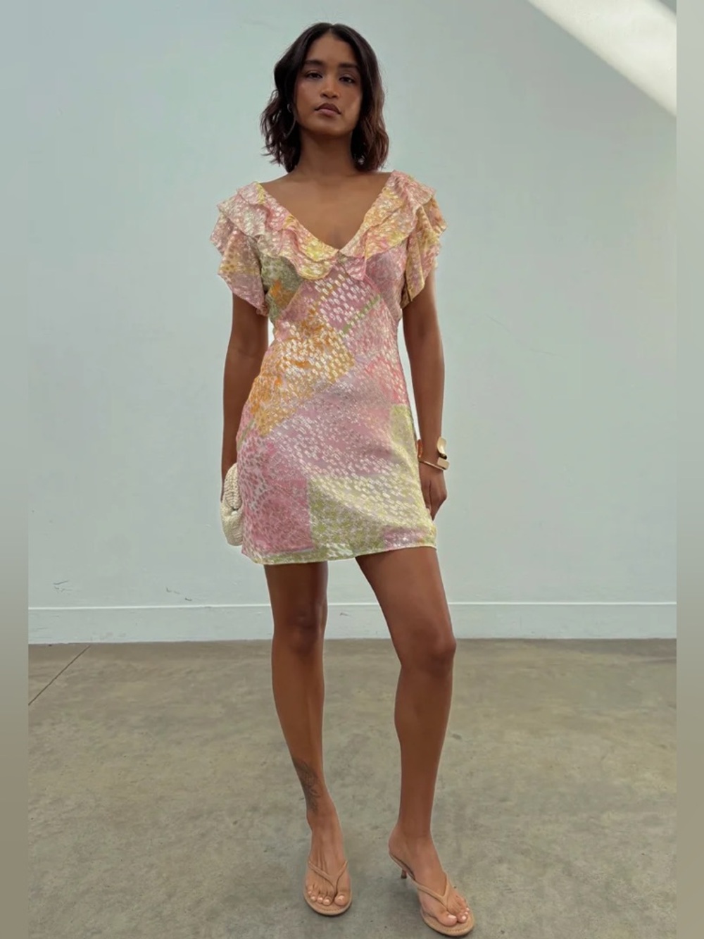 NWT Never Fully Dressed Pink Boho Mini Tilda Dress Sz 8